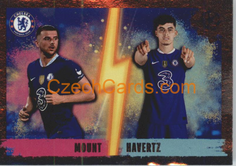 Mason Mount / Kai Havertz 2022/23 Topps UCL Sticker foil #152