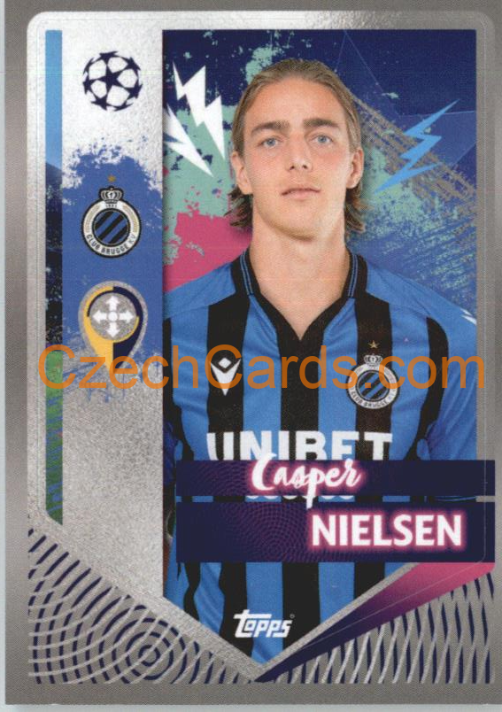 Casper Nielsen 2022/23 Topps UCL Sticker #160