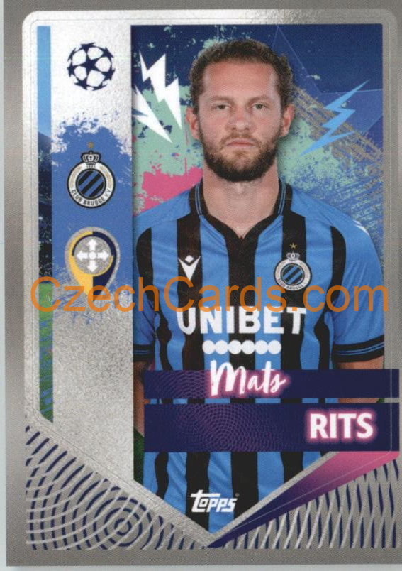 Mats Rits 2022/23 Topps UCL Sticker #164