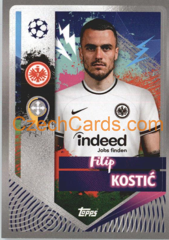Filip Kostić 2022/23 Topps UCL Sticker #180