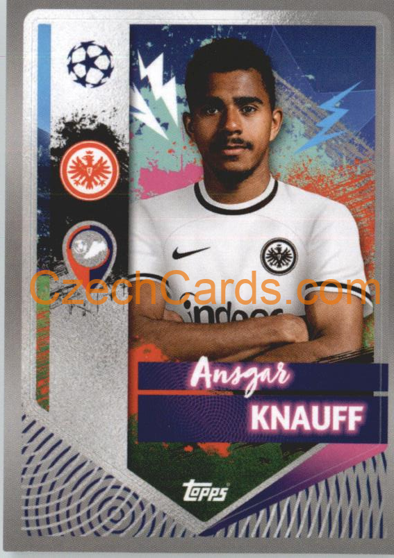 Ansgar Knauff 2022/23 Topps UCL Sticker #184