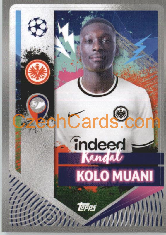 Randal Kolo Muani 2022/23 Topps UCL Sticker #186