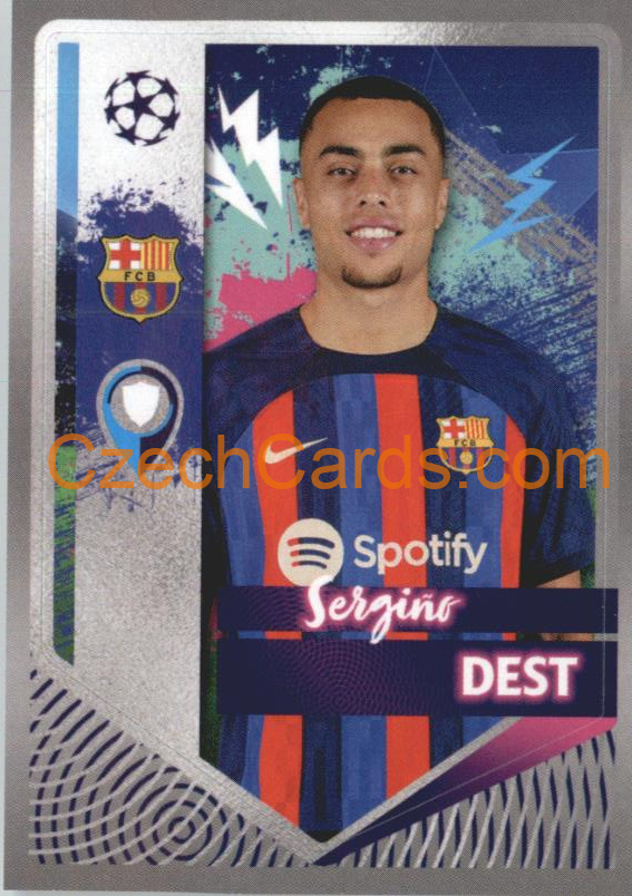 Sergiño Dest 2022/23 Topps UCL Sticker #190