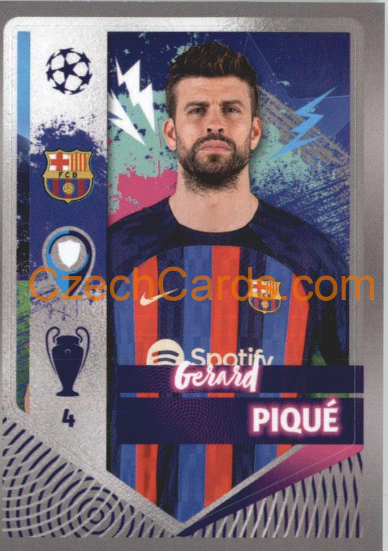 Gerard Piqué 2022/23 Topps UCL Sticker #191
