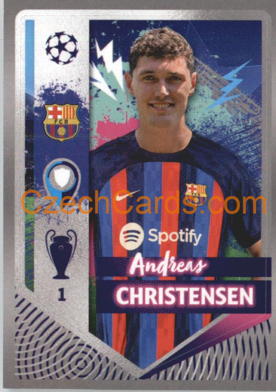 Andreas Christensen 2022/23 Topps UCL Sticker #192