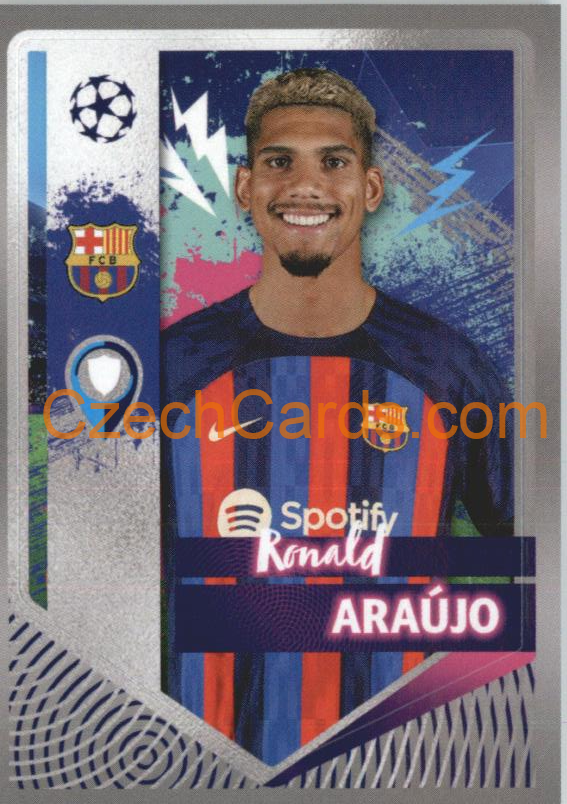 Ronald Araújo 2022/23 Topps UCL Sticker #193