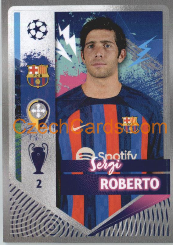 Sergi Roberto 2022/23 Topps UCL Sticker #196