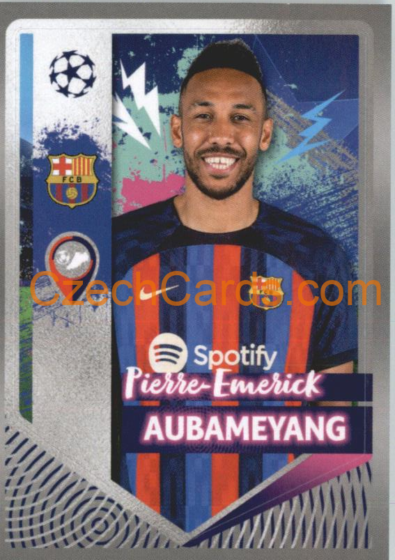 Pierre-Emerick Aubameyang 2022/23 Topps UCL Sticker #204