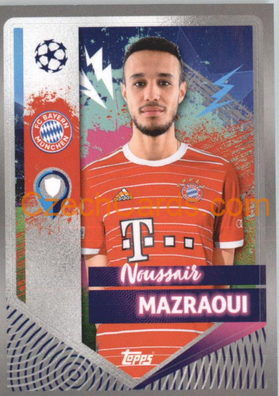 Noussair Mazraoui 2022/23 Topps UCL Sticker #210