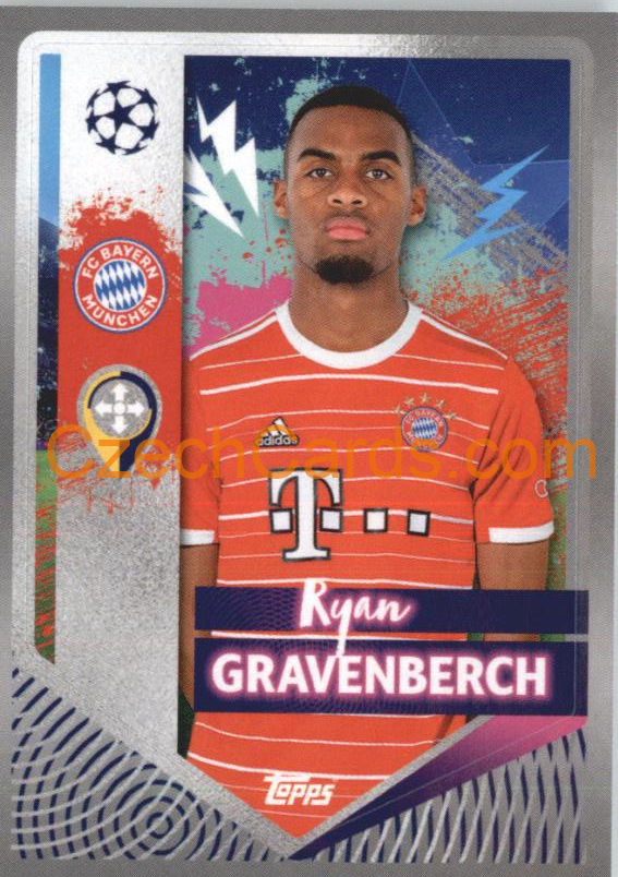 Ryan Gravenberch 2022/23 Topps UCL Sticker #214