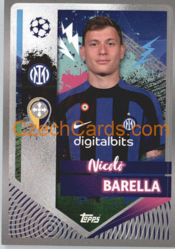 Nicolò Barella 2022/23 Topps UCL Sticker #235