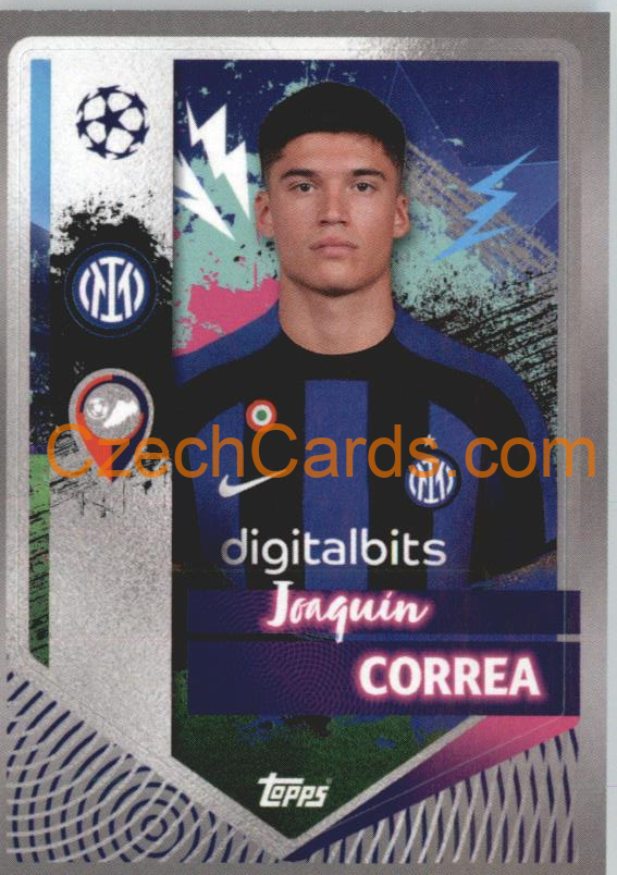 Joaquín Correa 2022/23 Topps UCL Sticker #238