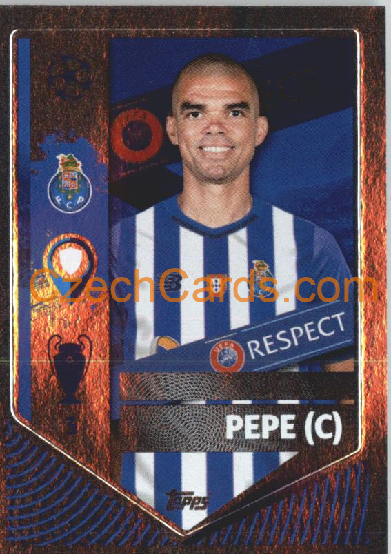 Pepe (Captain) 2022/23 Topps UCL Sticker foil #244