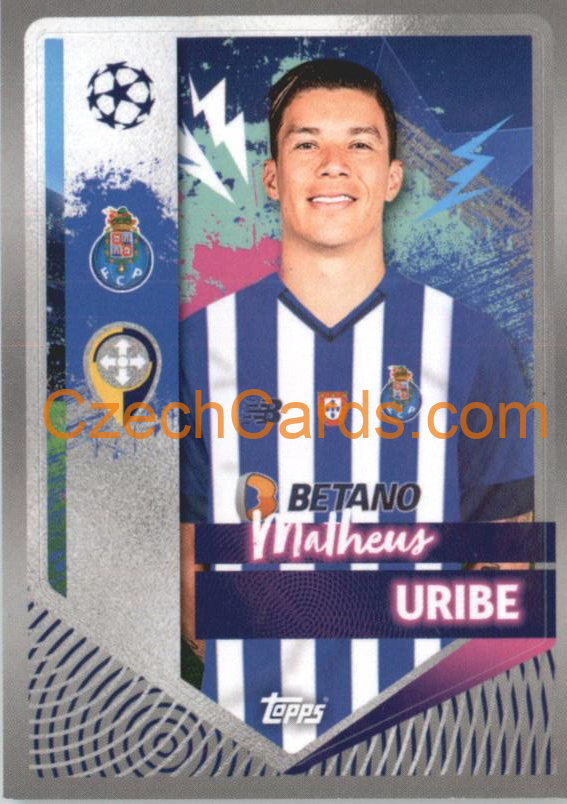 Matheus Uribe 2022/23 Topps UCL Sticker #251