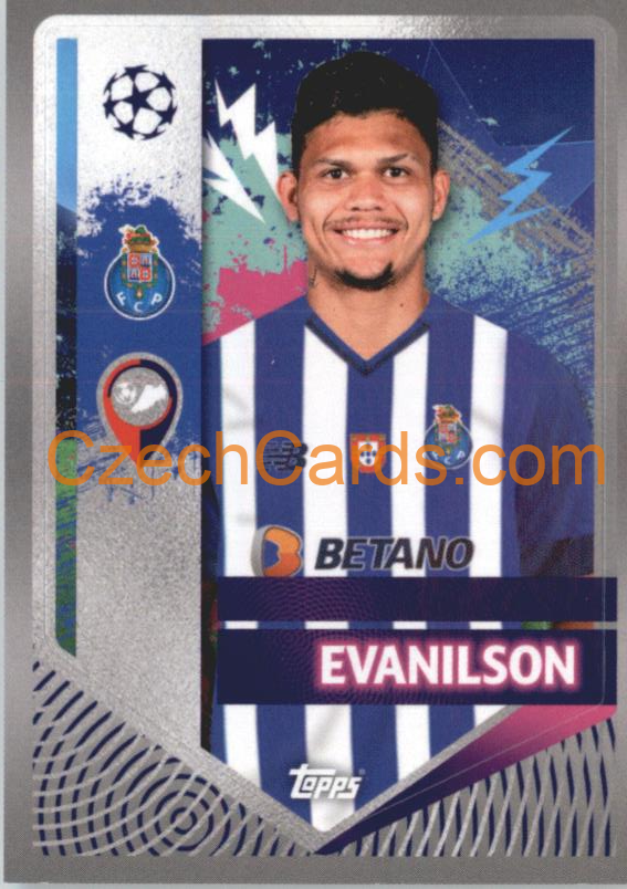 Evanilson 2022/23 Topps UCL Sticker #255