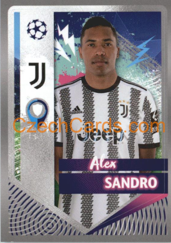 Alex Sandro 2022/23 Topps UCL Sticker #284