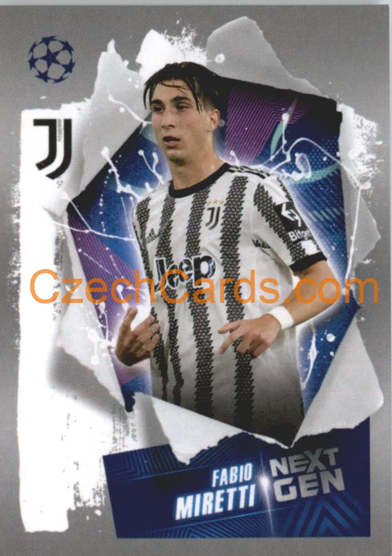 Fabio Miretti (Next Gen) 2022/23 Topps UCL Sticker #295