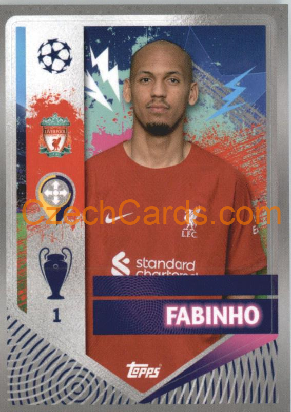 Fabinho 2022/23 Topps UCL Sticker #304