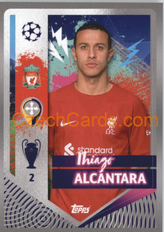 Thiago Alcántara 2022/23 Topps UCL Sticker #306