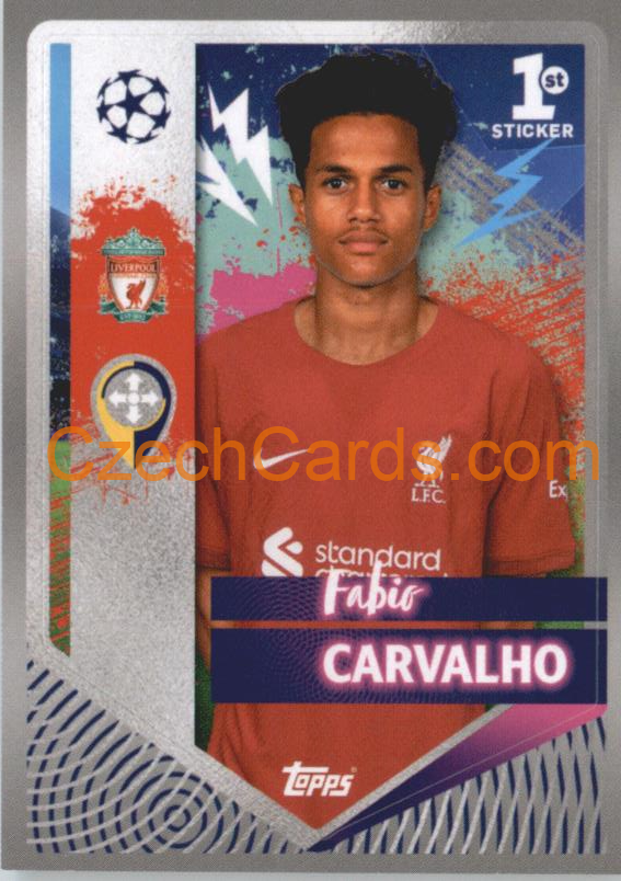 Fabio Carvalho (1st Sticker) 2022/23 Topps UCL Sticker #307