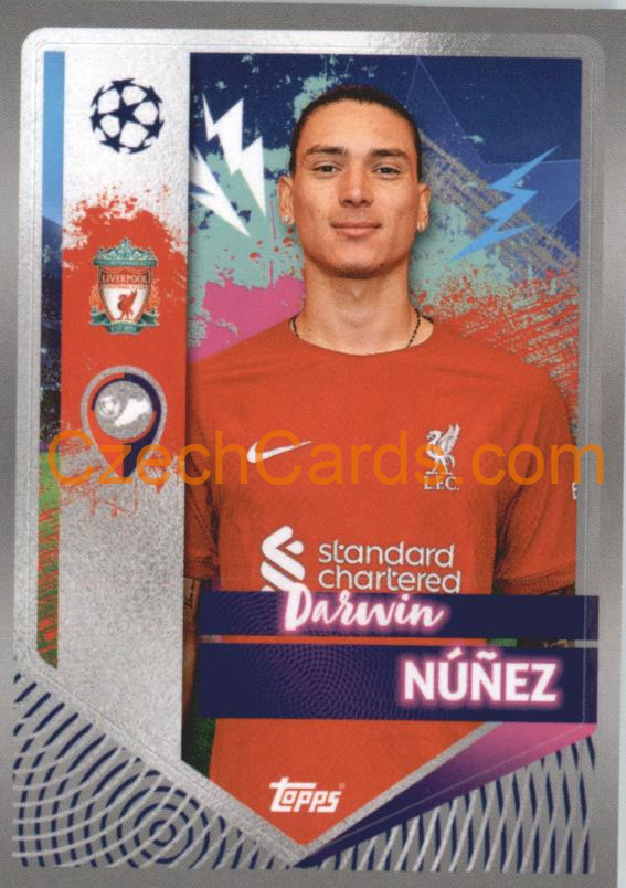 Darwin Núñez 2022/23 Topps UCL Sticker #312