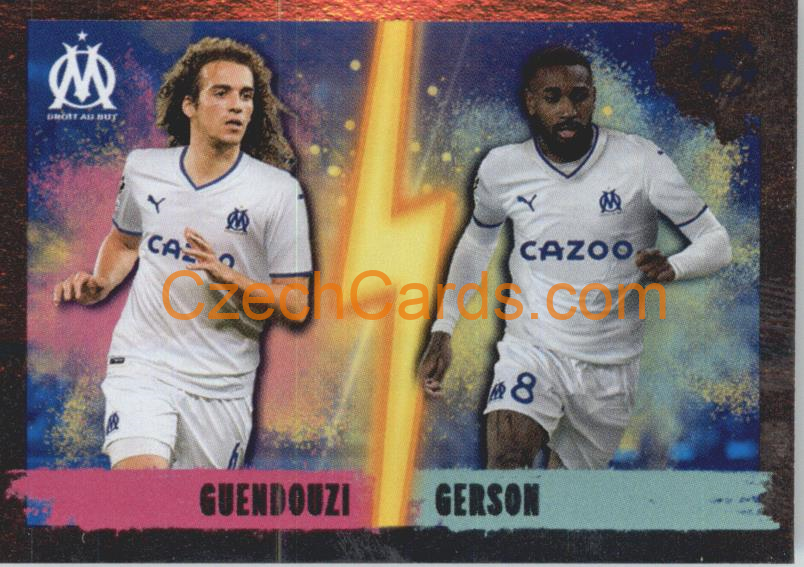 Mattéo Guendouzi / Gerson 2022/23 Topps UCL Sticker foil #350