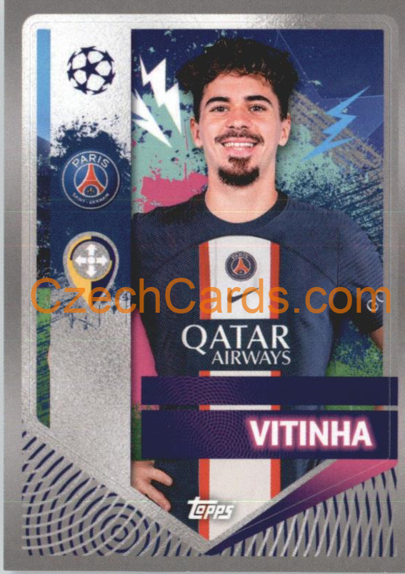 Vitinha 2022/23 Topps UCL Sticker #358