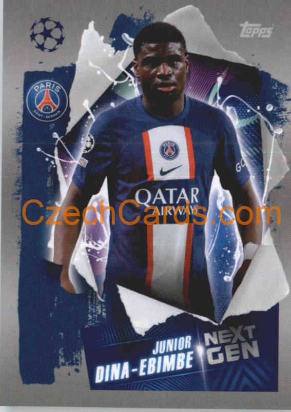 Junior Dina-Ebimbe (Next Gen) 2022/23 Topps UCL Sticker #367
