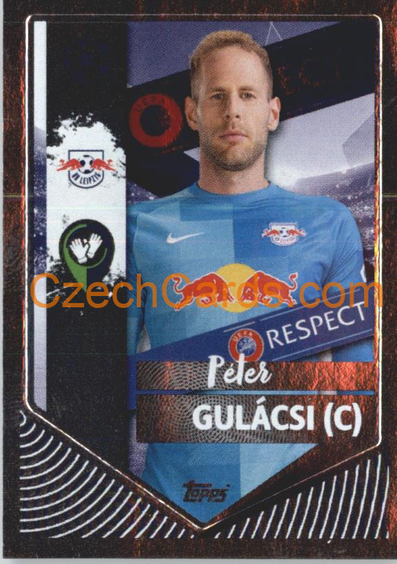 Péter Gulácsi (Captain) 2022/23 Topps UCL Sticker foil #369