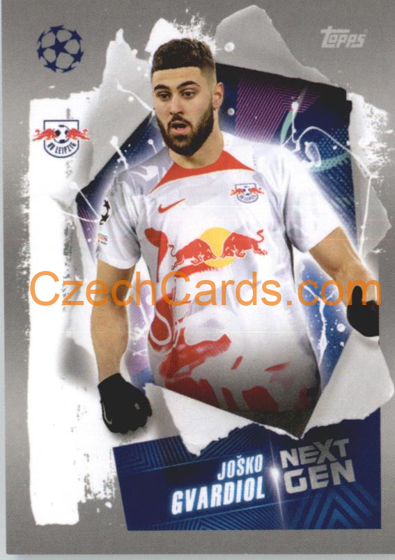 Joško Gvardiol (Next Gen) 2022/23 Topps UCL Sticker #385