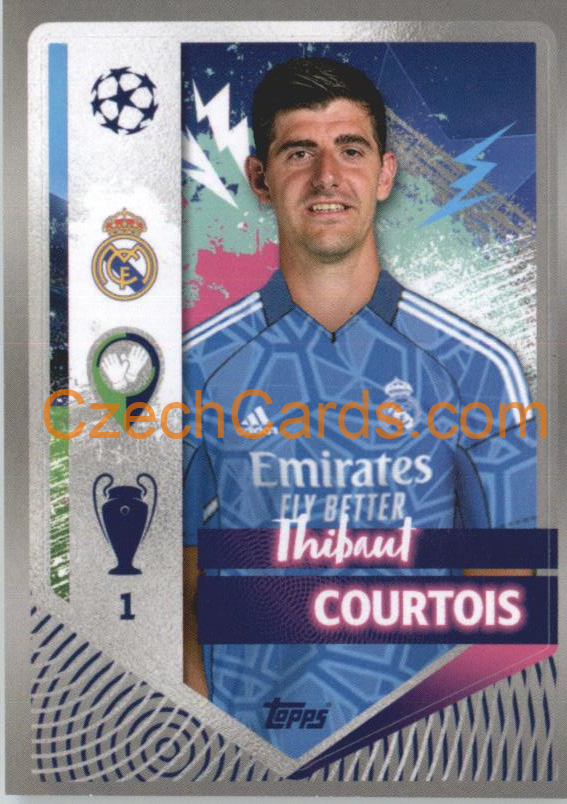 Thibaut Courtois 2022/23 Topps UCL Sticker #387