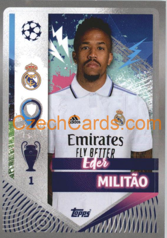 Eder Militão 2022/23 Topps UCL Sticker #391