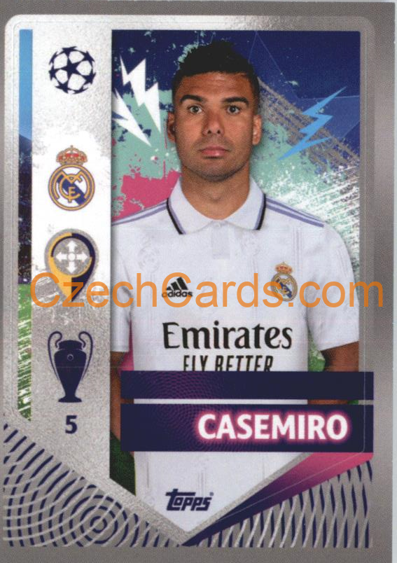 Casemiro 2022/23 Topps UCL Sticker #393