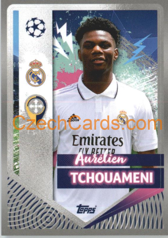 Aurélien Tchouameni 2022/23 Topps UCL Sticker #396