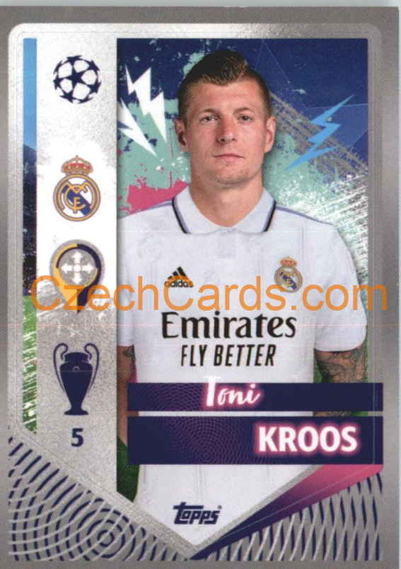 Toni Kroos 2022/23 Topps UCL Sticker #399