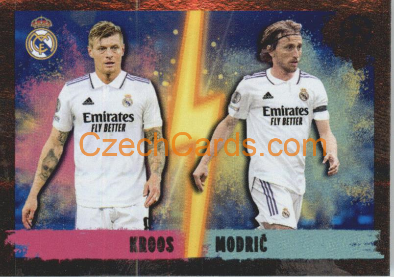 Toni Kroos / Luka Modrić 2022/23 Topps UCL Sticker foil #404