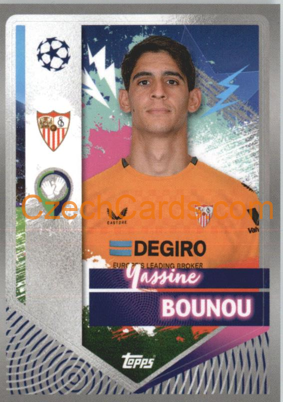Yassine Bounou 2022/23 Topps UCL Sticker #405