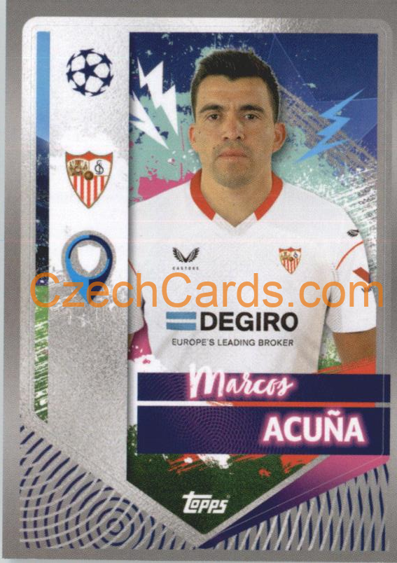 Marcos Acuña 2022/23 Topps UCL Sticker #409