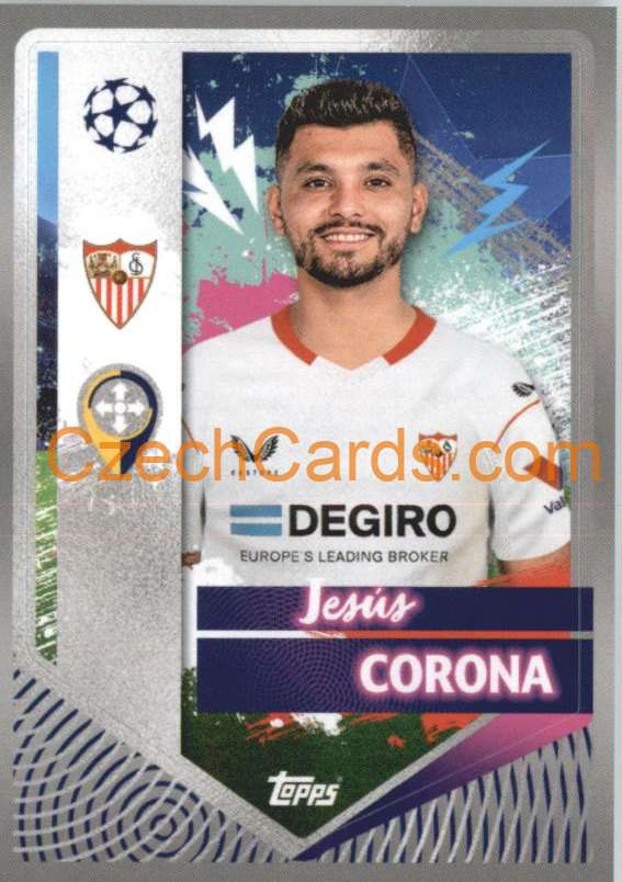 Jesús Corona 2022/23 Topps UCL Sticker #412