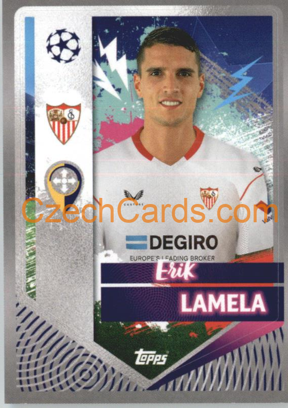 Erik Lamela 2022/23 Topps UCL Sticker #417