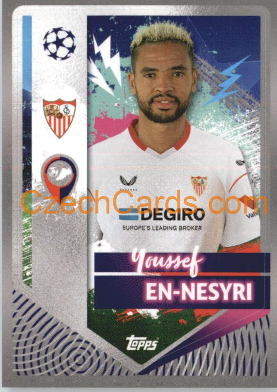 Youssef En-Nesyri 2022/23 Topps UCL Sticker #419