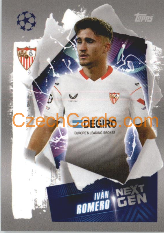 Iván Romero (Next Gen) 2022/23 Topps UCL Sticker #421
