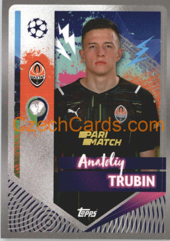 Anatoliy Trubin 2022/23 Topps UCL Sticker #423