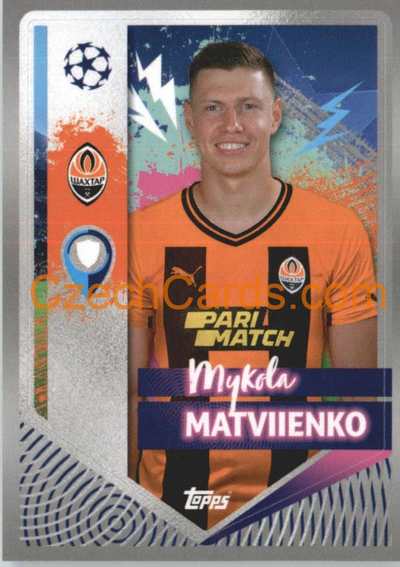 Mykola Matviienko 2022/23 Topps UCL Sticker #426