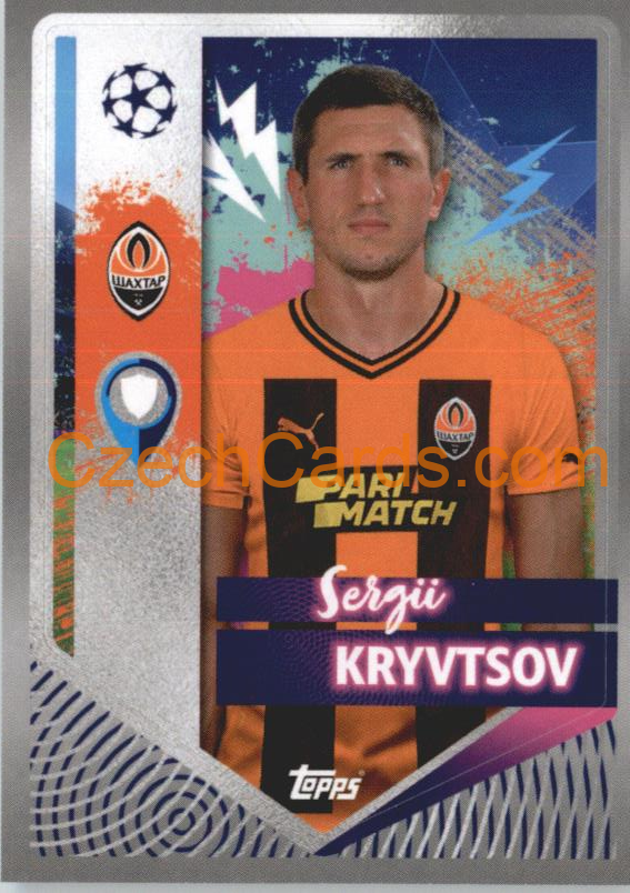 Sergii Kryvtsov 2022/23 Topps UCL Sticker #428