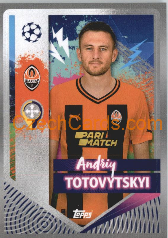 Andriy Totovytskyi 2022/23 Topps UCL Sticker #429