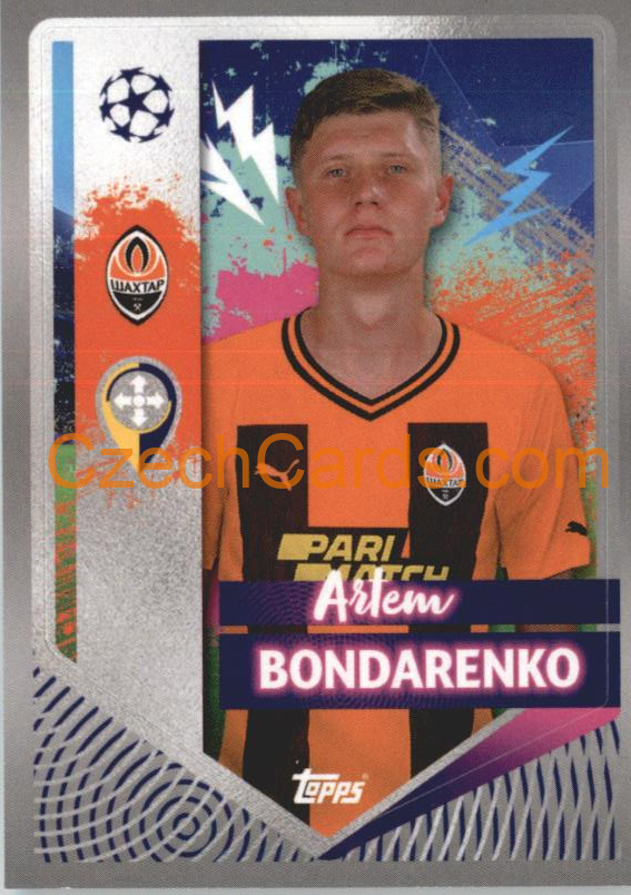 Artem Bondarenko 2022/23 Topps UCL Sticker #433