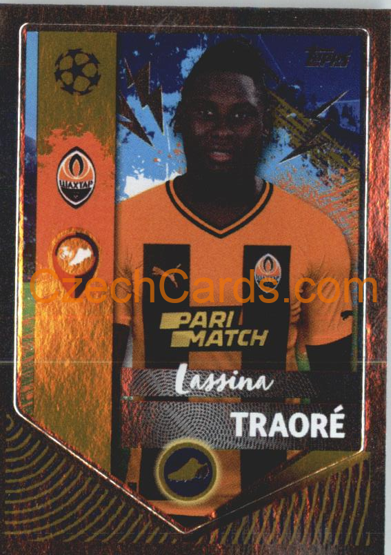 Lassina Traoré (Golden Goalscorer) 2022/23 Topps UCL Sticker foil #438