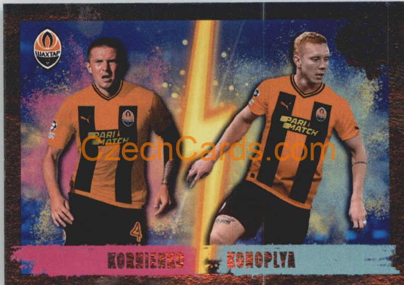 Viktor Kornieko / Yukhym Konoplya 2022/23 Topps UCL Sticker foil #440