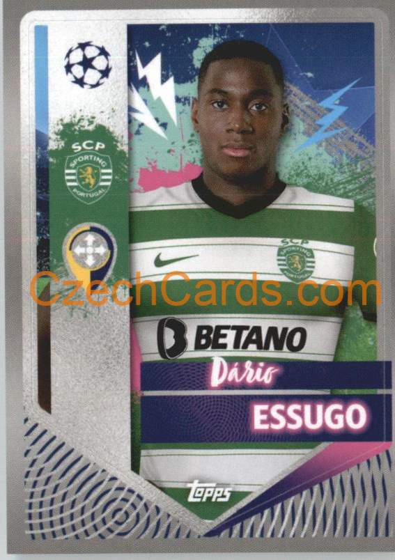 Dário Essugo 2022/23 Topps UCL Sticker #449